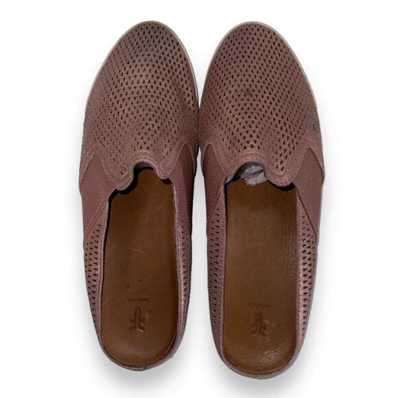 Frye Melanie Perf Slip-on Mules Rose Gold 3479198-RSG Women's 8.5M - Picture 9 of 10